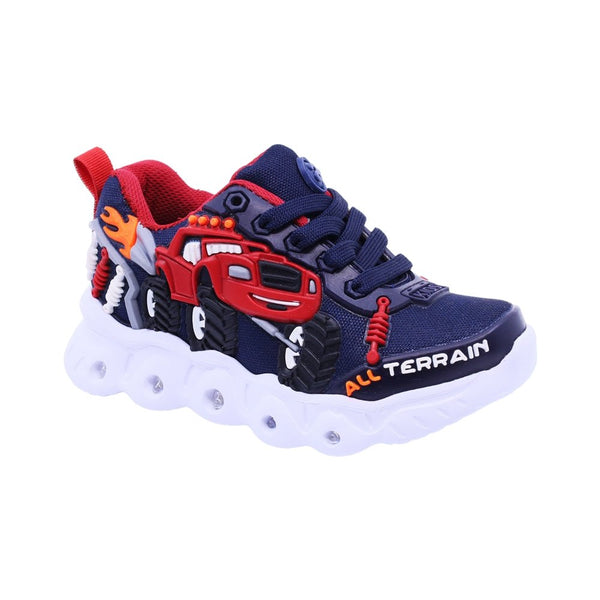 TENIS NIÑO CON LUCES 03 AZUL MARINO 7500424027568 - Roma Zapaterías