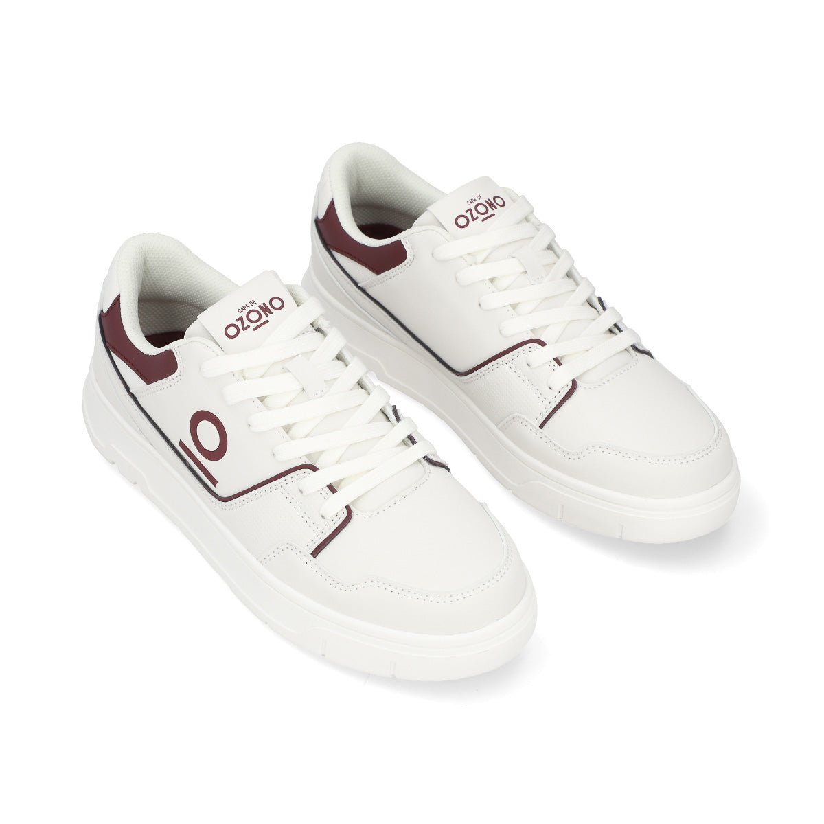 Tenis Sneakers Urbano Cabllero Capa De Ozono 615201 Latte Vino CO615201 - 250 - LTV - Roma Zapaterías