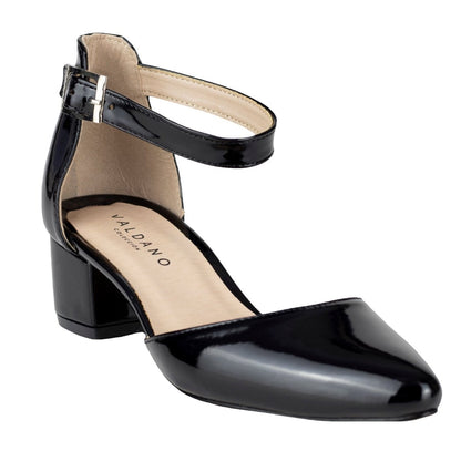 Zapatilla Baja Para Dama Valdano 663 Charol Negro VC663 - 220 - CHN - Roma Zapaterías