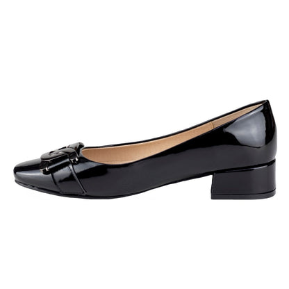 Zapatilla Baja Para Dama Valdano 815 Charol Negro VC815 - 220 - CHN - Roma Zapaterías