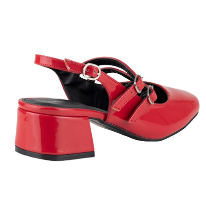 Zapato Con Tacón Dama Lady Paulina Mila 37701 Rojo Charol LP37701 - 220 - CPR - Roma Zapaterías