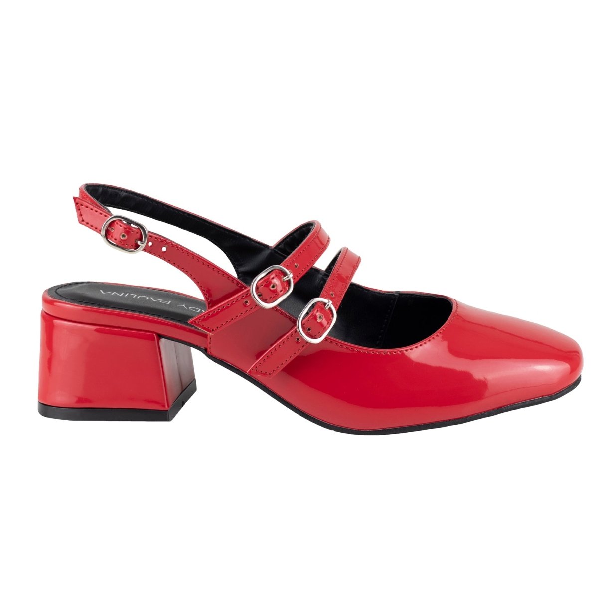 Zapato Con Tacón Dama Lady Paulina Mila 37701 Rojo Charol LP37701 - 220 - CPR - Roma Zapaterías