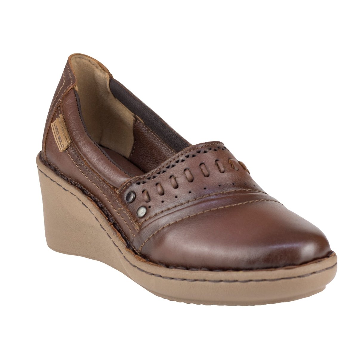 Zapato Con Tacon Para Dama Lobo Solo 5590 Caoba LS5590 - 220 - ACB - Roma Zapaterías