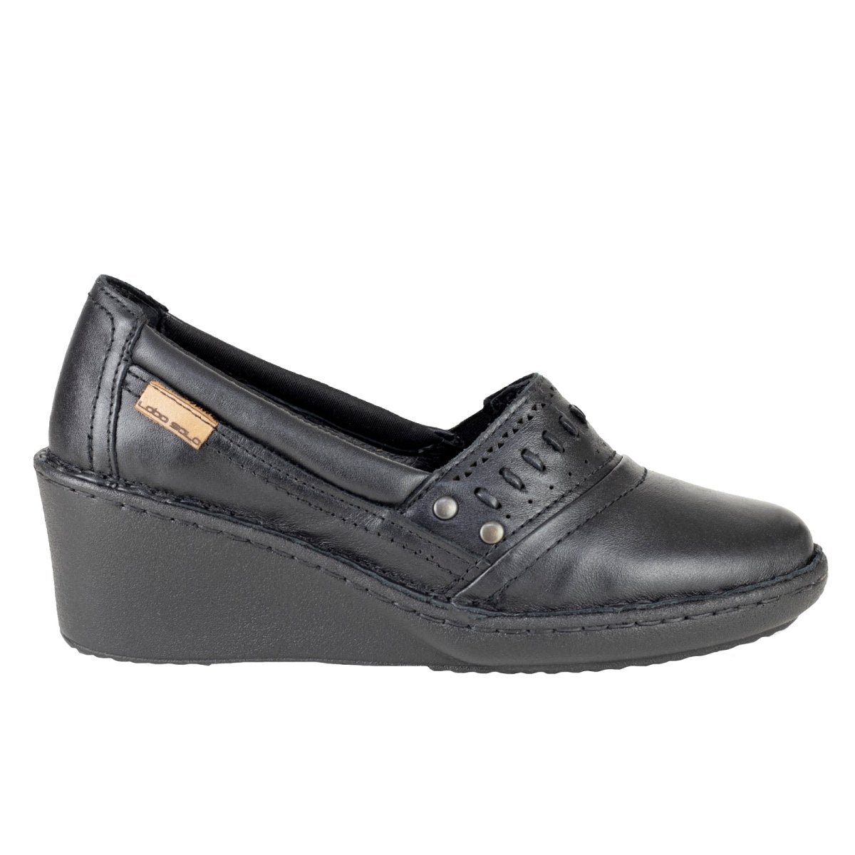 Zapato Con Tacón Para Dama Lobo Solo 5590 Negro LS5590 - 220 - ANG - Roma Zapaterías