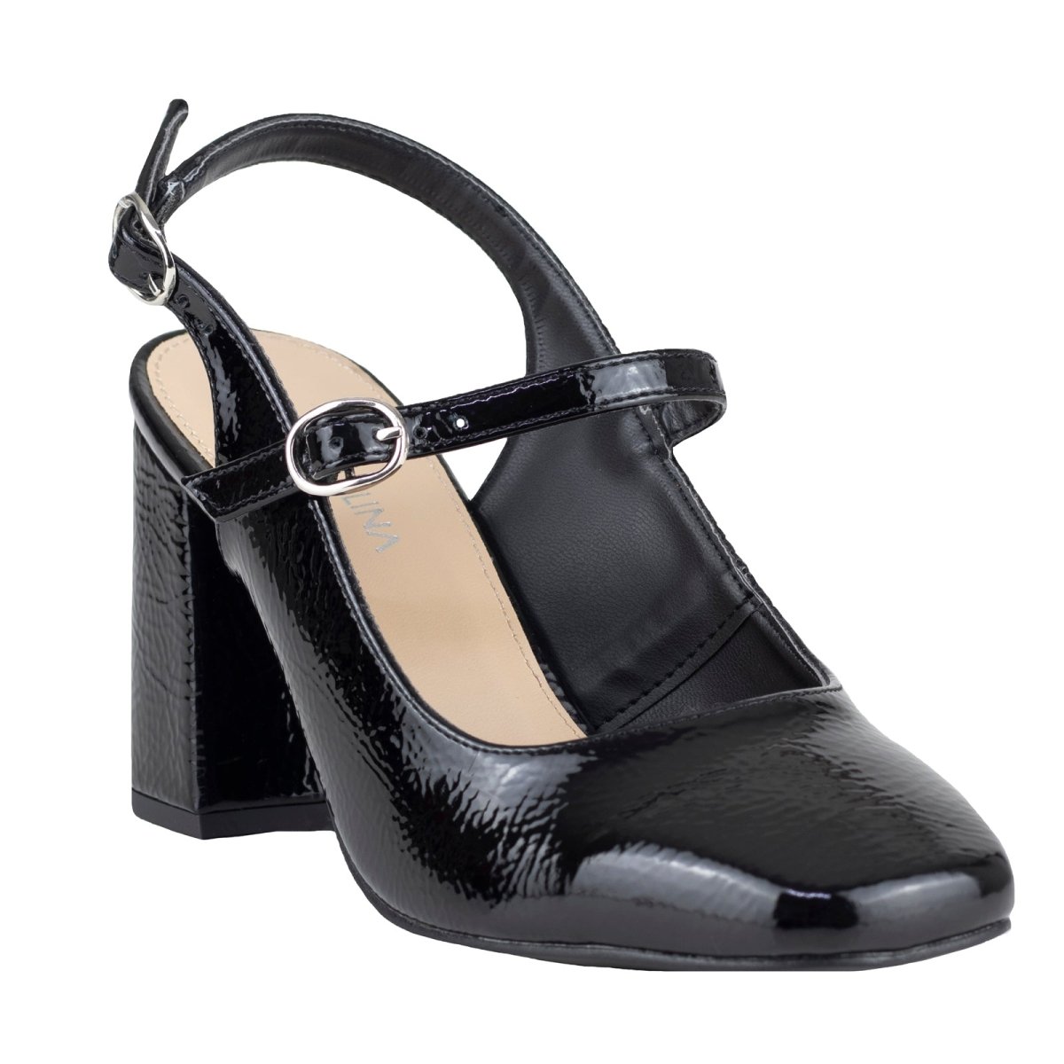 Zapato De Tacon Para Dama Lady Paulina 37402 Negro LP37402 - 220 - CHN - Roma Zapaterías