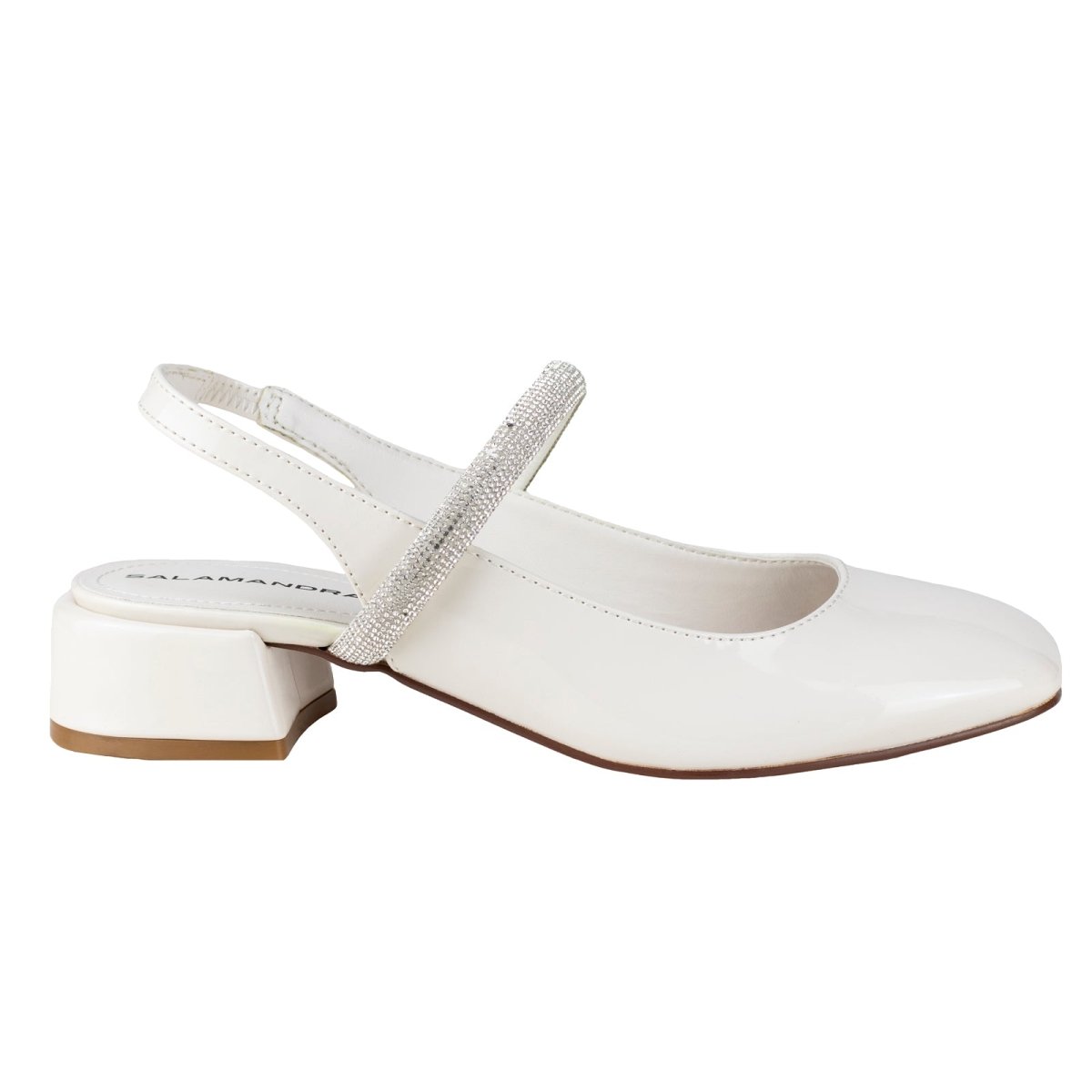 Zapato Destalonado Para Dama Salamandra 284 - 3975C Charol Hielo 2843975C - 225 - CHH - Roma Zapaterías