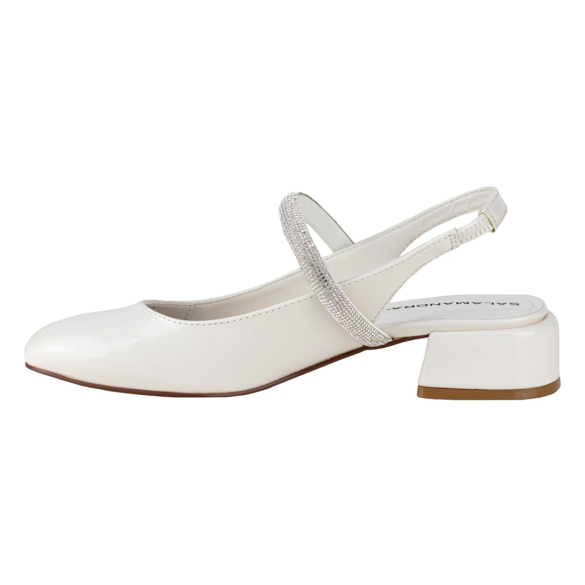 Zapato Destalonado Para Dama Salamandra 284 - 3975C Charol Hielo 2843975C - 225 - CHH - Roma Zapaterías
