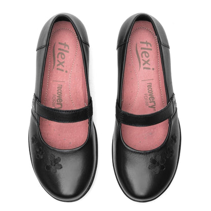 Zapato Escolar Para Niña Flexi 35930 Negro FX35930 - 170 - NGR - Roma Zapaterías