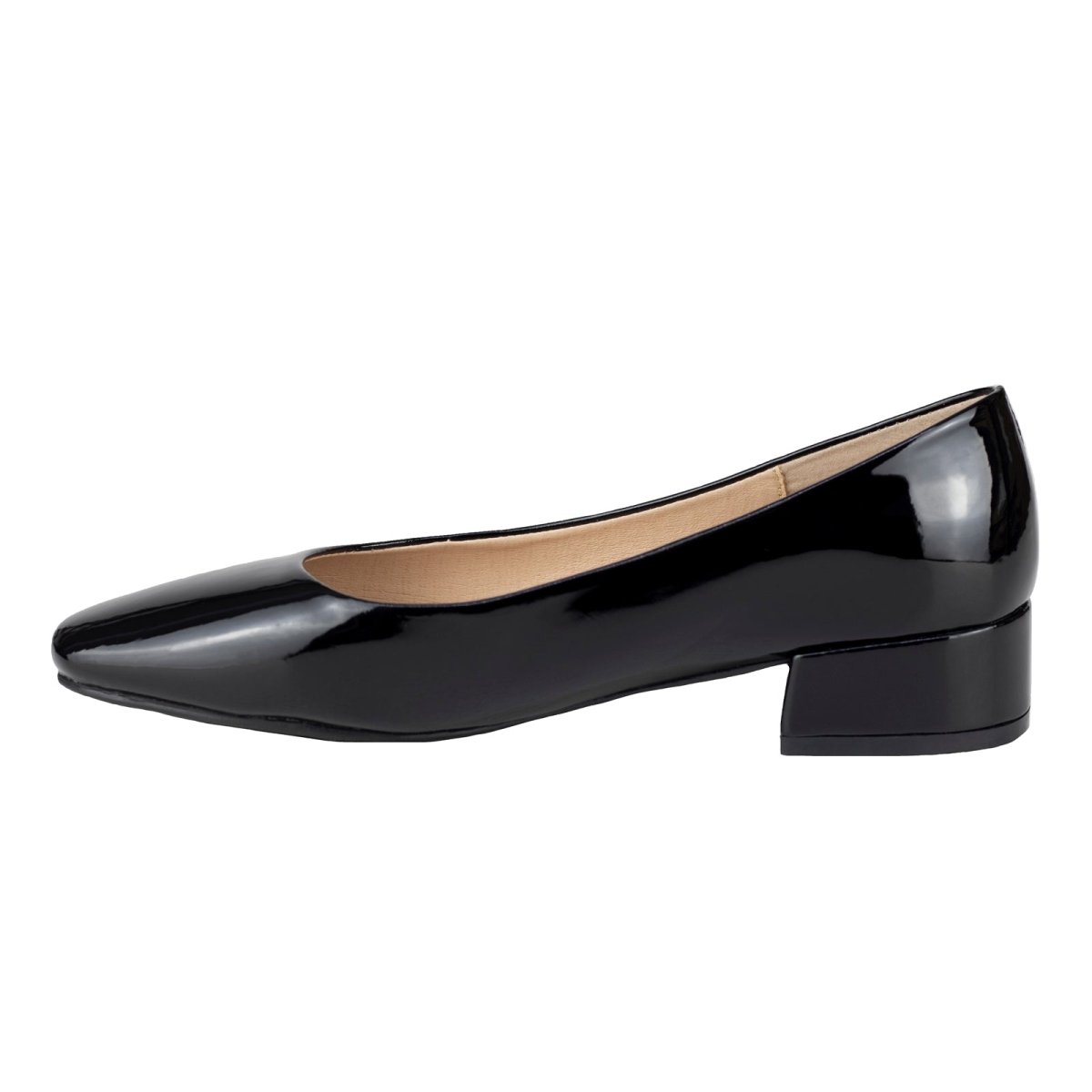 Zapato Flat De Tacón Para Dama Valdano 800 Charol Negro VC800 - 220 - CHN - Roma Zapaterías