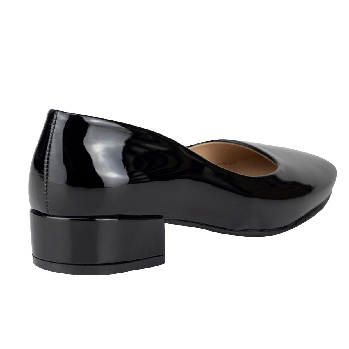 Zapato Flat De Tacón Para Dama Valdano 800 Charol Negro VC800 - 220 - CHN - Roma Zapaterías
