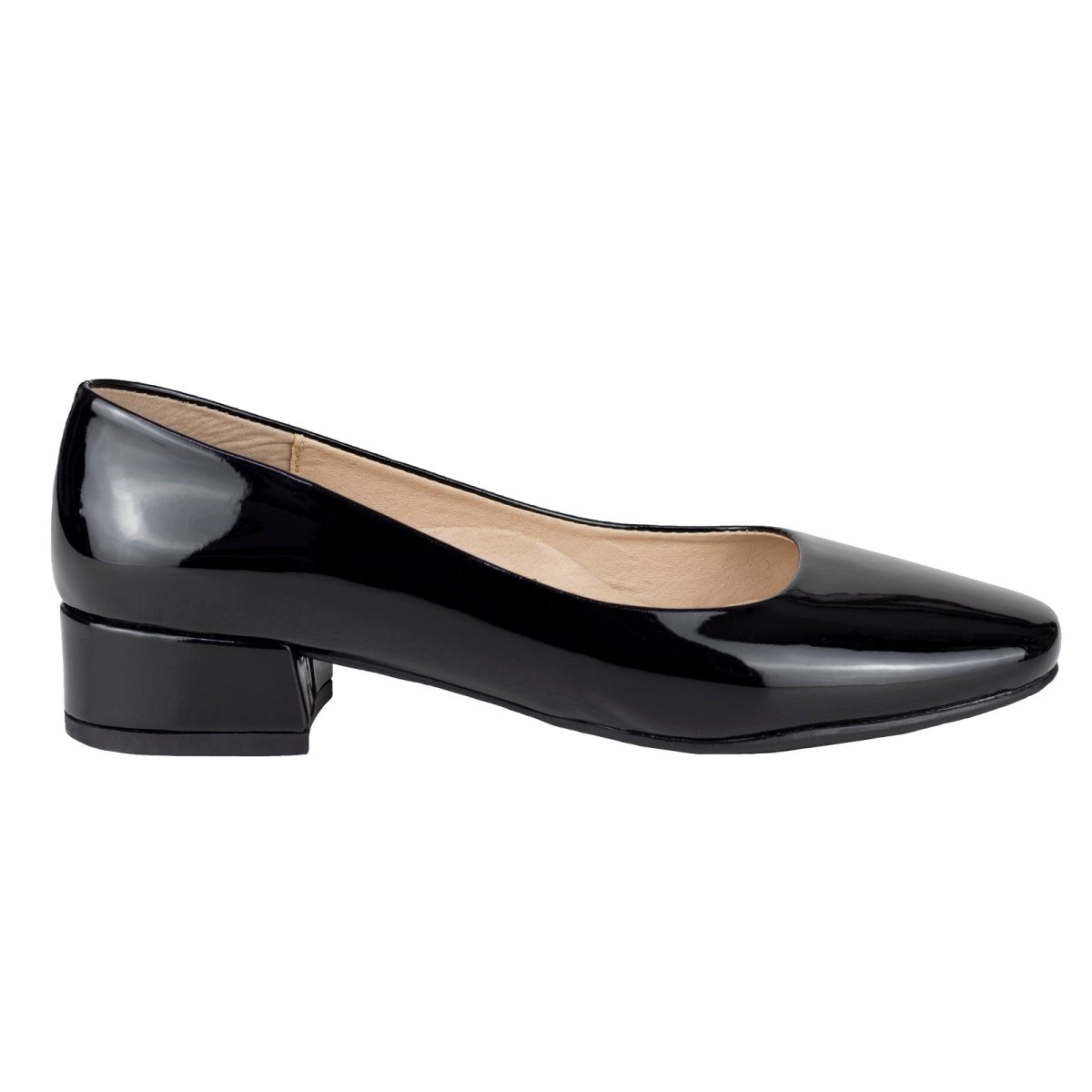 Zapato Flat De Tacón Para Dama Valdano 800 Charol Negro VC800 - 220 - CHN - Roma Zapaterías