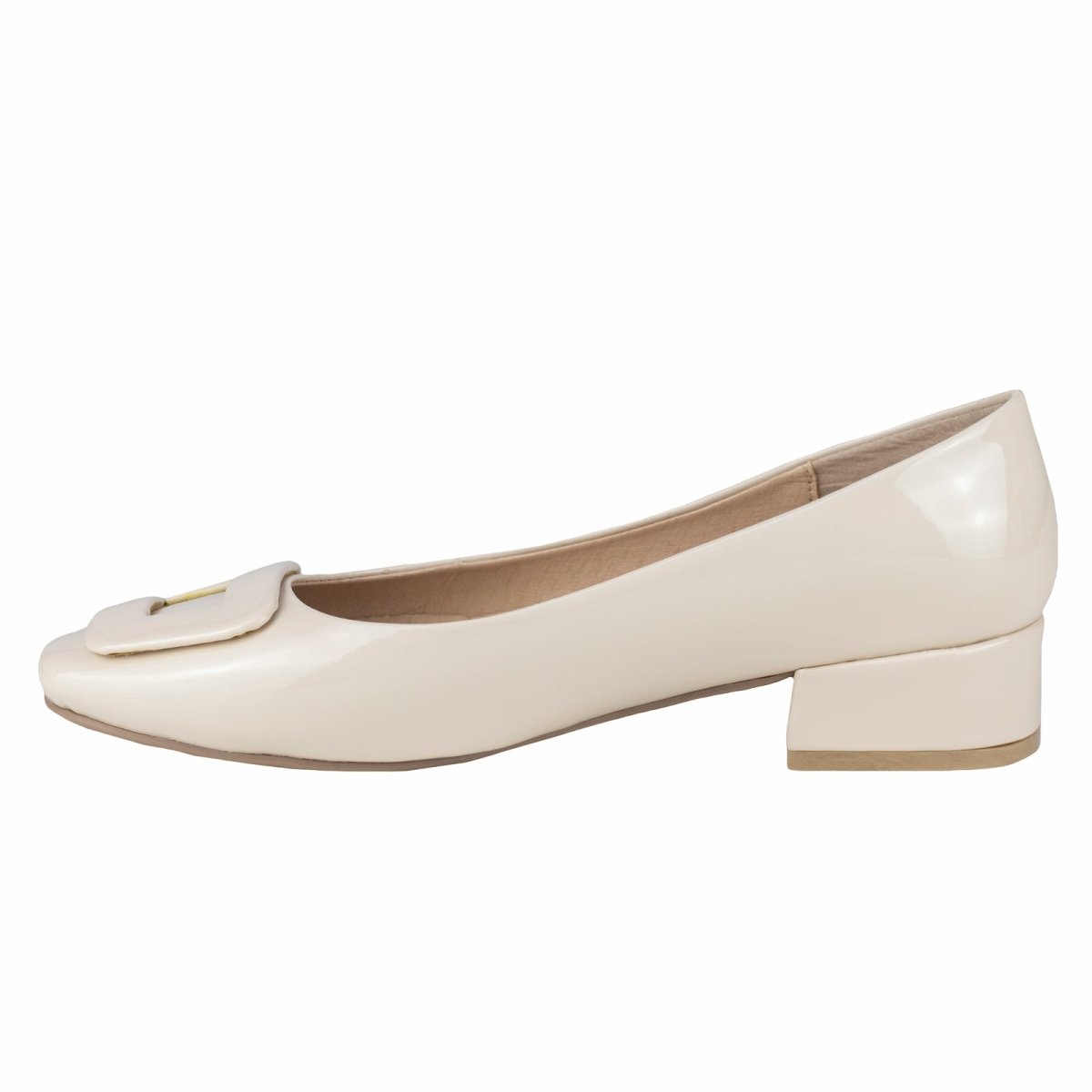 Zapato Flat De Tacon Para Dama Valdano 810 Charol Nude VC810 - 220 - CND - Roma Zapaterías