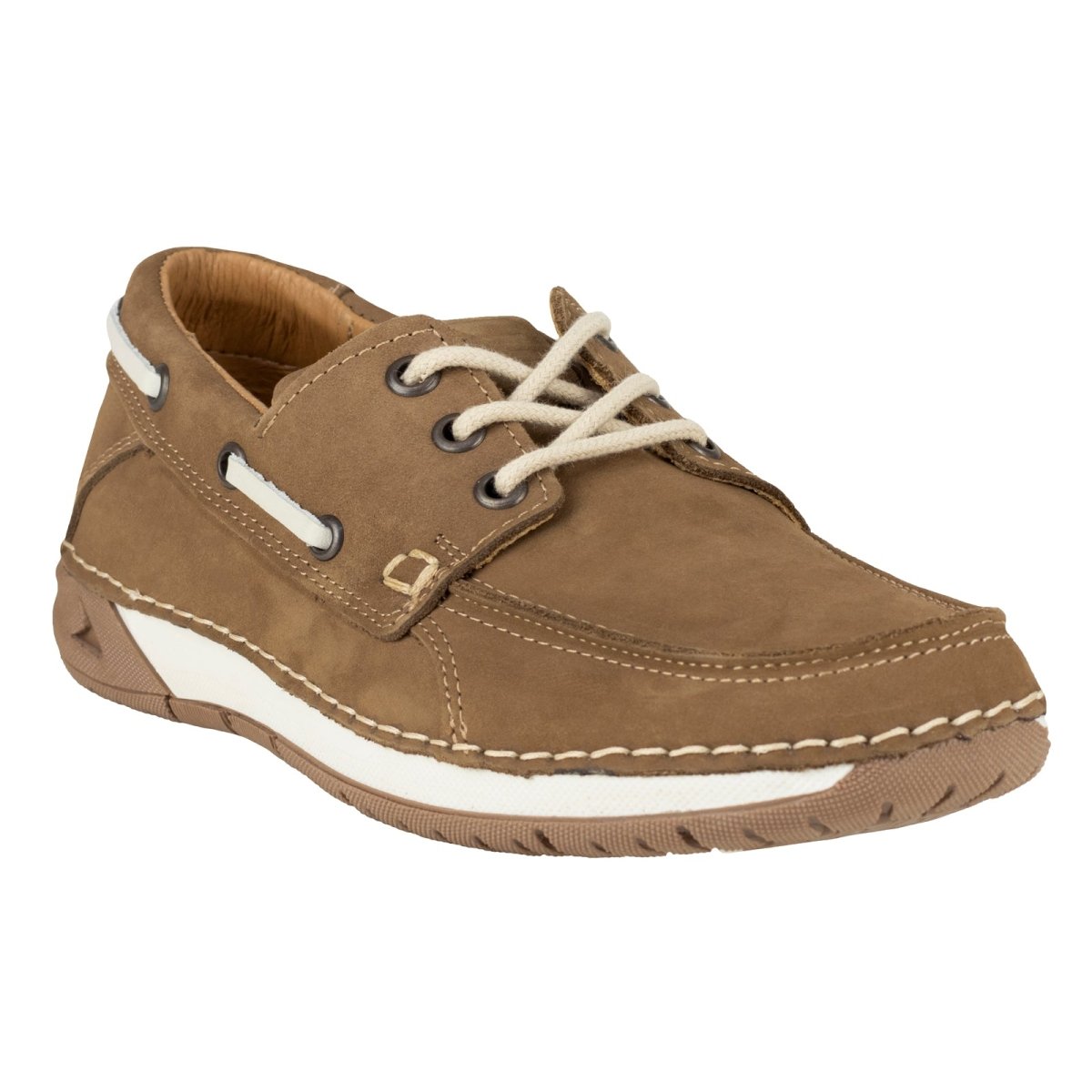 Zapato Nautico Lobo Solo Para Hombre 8438 Grey LS8438 - 250 - NBG - Roma Zapaterías