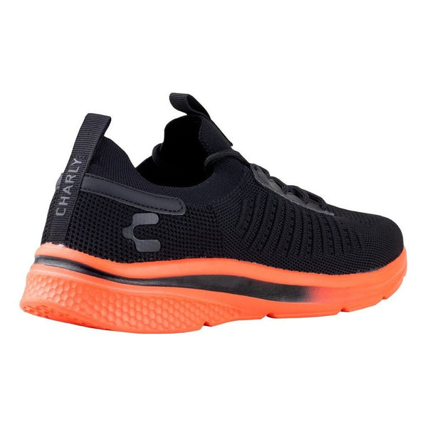 Tenis Charly Ergon Deportivo 1029983 Negro Naranja Original