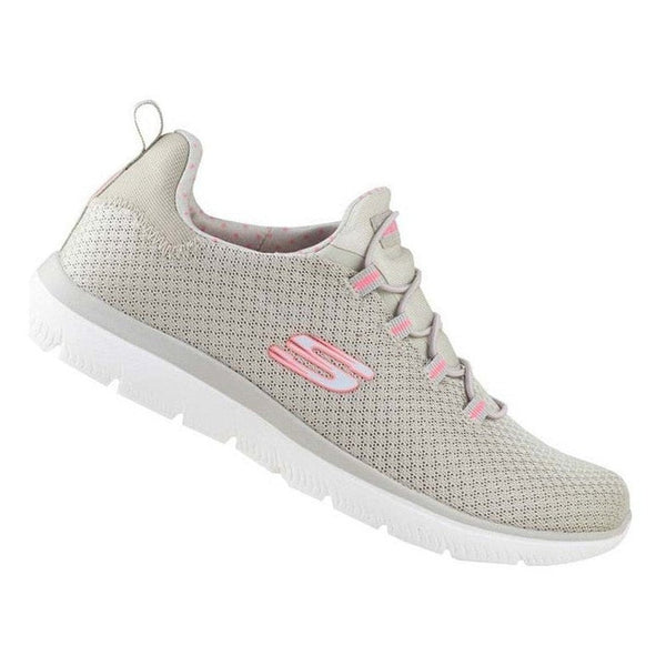 Tenis Skechers Summits Sport 149149 Beige Rosa Memory Foam