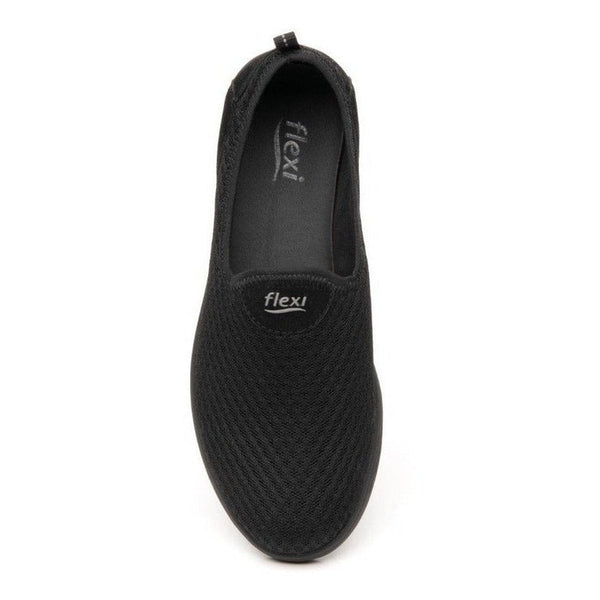 Tenis De Mujer Flexi Slip On 104901 Negro Livianos Original