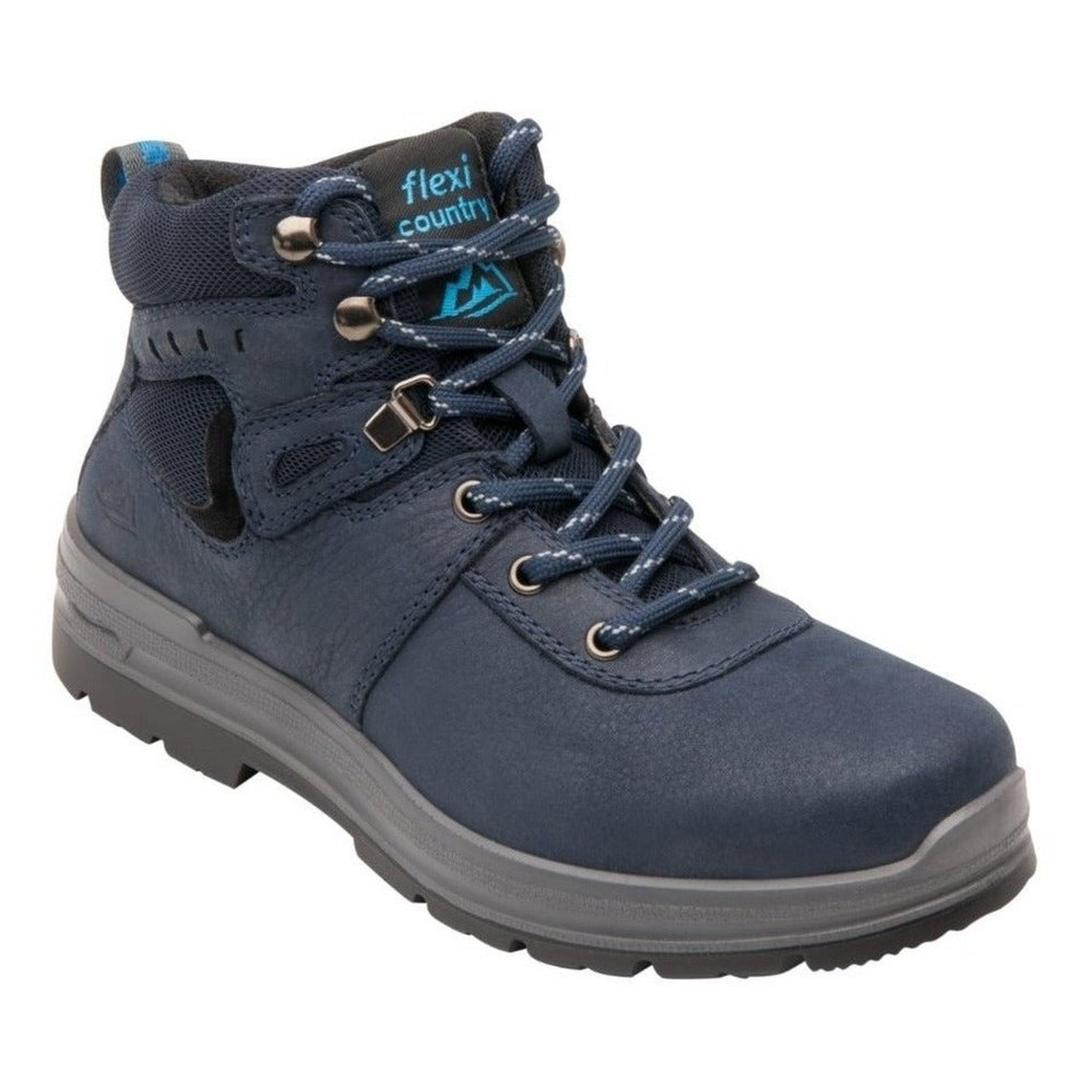 Botines Flexi Country Para Mujer Outdoor 116804 Azul Gamuza
