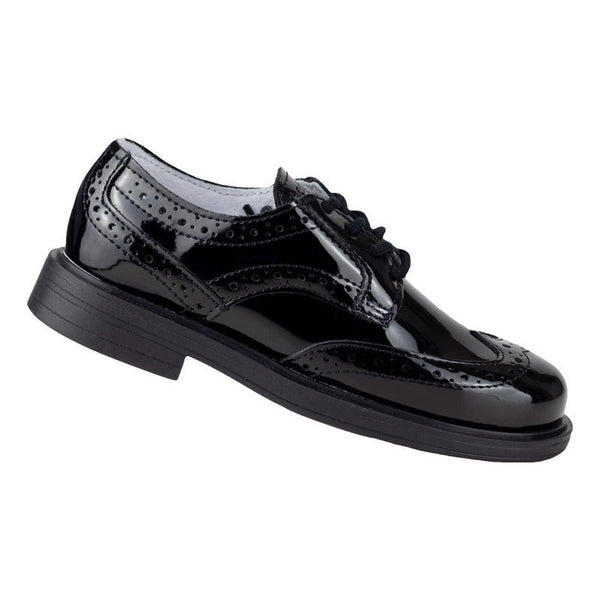 Zapato Bostoniano Escolar Charol Niñas Chabelo C562-a Negro~