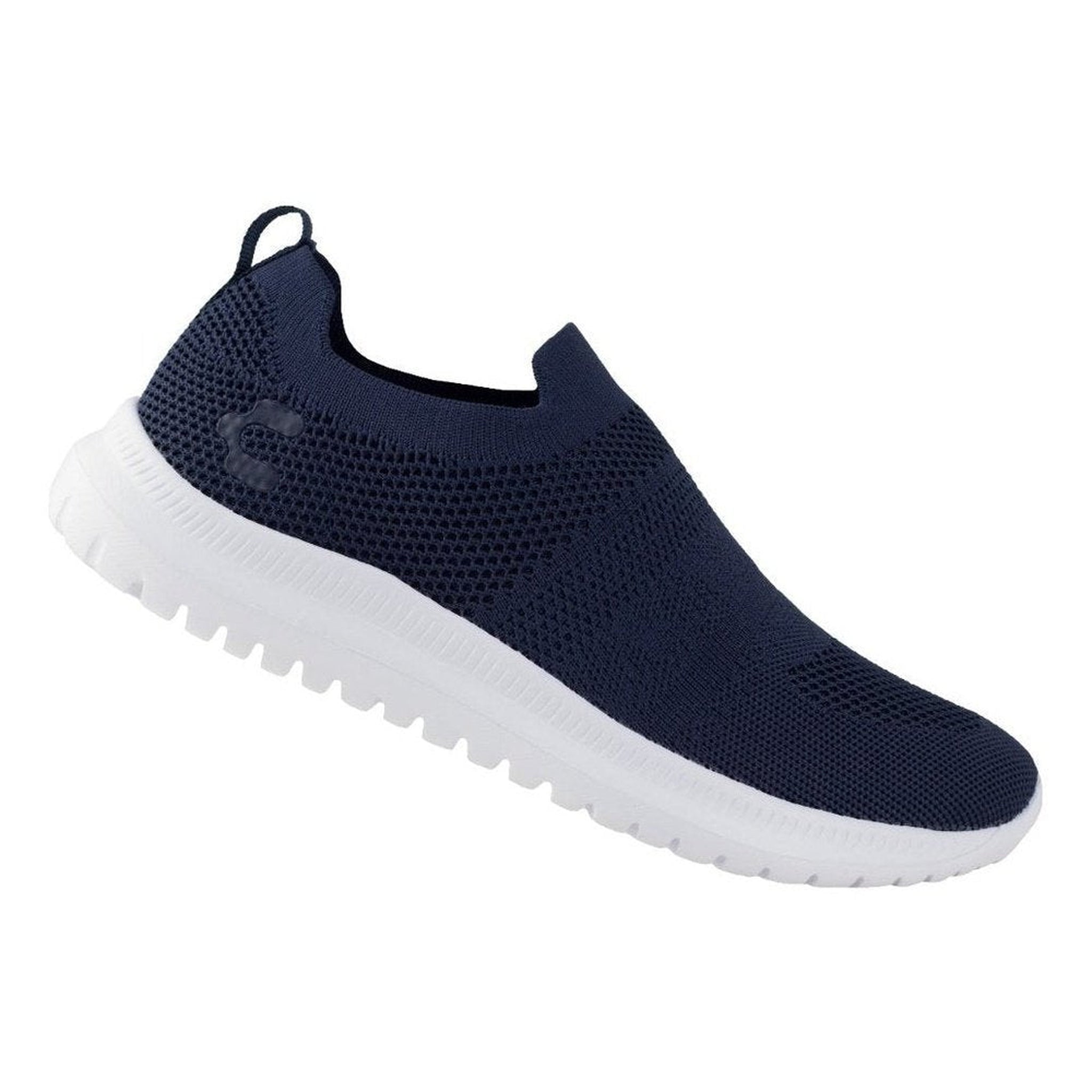 Tenis Charly Hombre De Calcetin Relax 1086364 Marino Blanco~