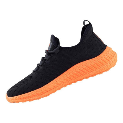 Tenis Charly Hombre Running Mikado 1086108 Negro Naranja
