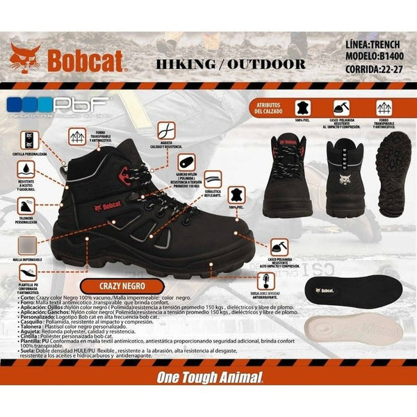 Bota Dieléctrica Bobcat Casco Poliamida B1400 Verde Protecci