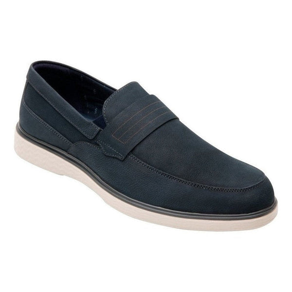 Mocasin Clasico Para Hombre Flexi 409403 Azul Piel Nobuck