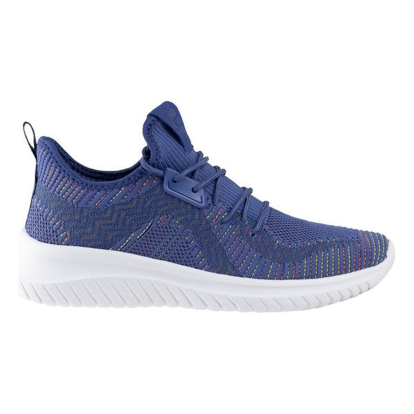 Tenis Charly Running Mujer 1059069 Azul Relax Tipo Calcetin