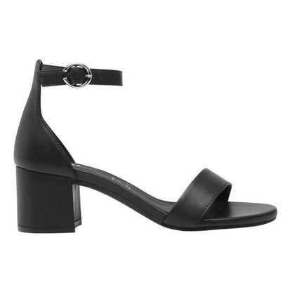 Sandalia Casual De Tacón Mujer Flexi 106411 Negro Mate Moda