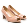 Zapatilla De Tacon Semi Vestir Flexi 124404 Nude Charol Moda