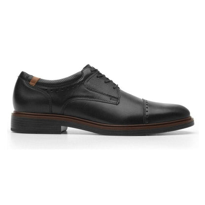 Zapato Derby Flexi Para Hombre 400102 Negro Clasico Vestir