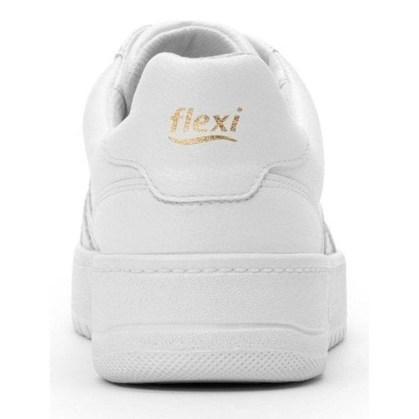 Tenis Urbanos De Suela Gruesa Flexi 103504 Blanco Original