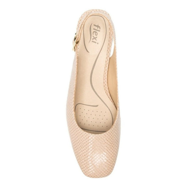 Zapatilla Moderna Para Mujer Flexi 119704 Nude Comfort Walk