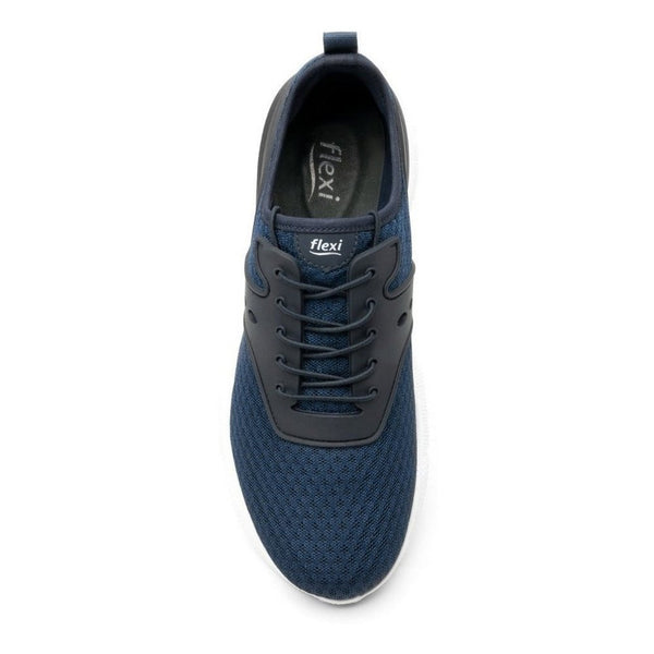 Tenis Urbano Suela Gruesa Extra Ligera Flexi 103403 Azul