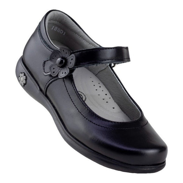 Zapatos Escolares Karsten Clasico Niña 18801-3a Negro Piel~