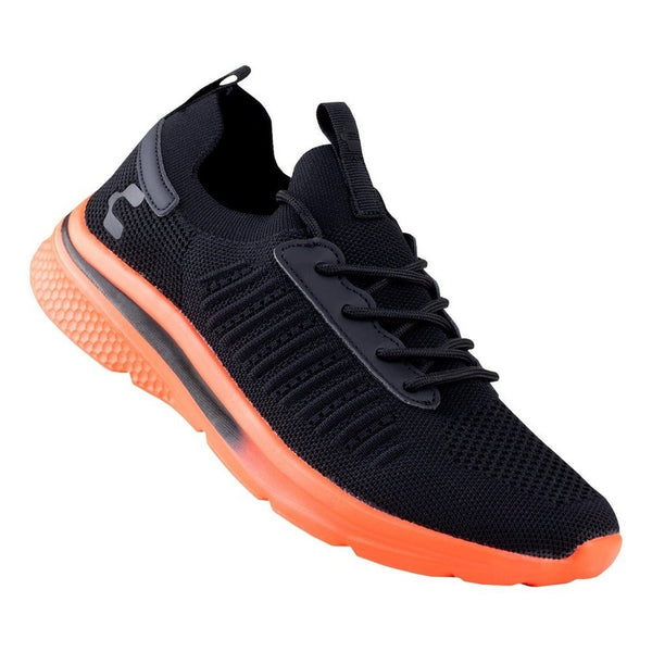 Tenis Charly Ergon Deportivo 1029983 Negro Naranja Original