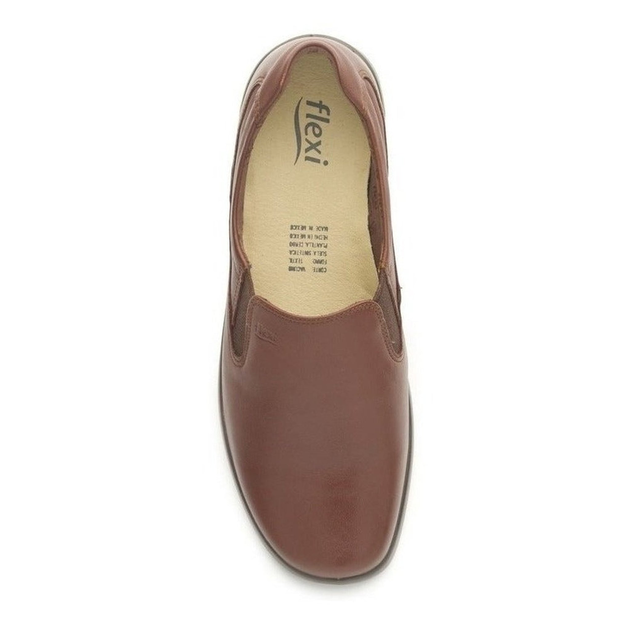 Zapatos Clásicos Mujer Flexi Extra Cómodos 48301 Moka Original