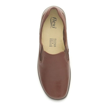 Zapatos Clásicos Mujer Flexi Extra Cómodos 48301 Moka Original