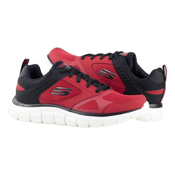 Tenis Skechers Track Syntac Caballero 232398 Rojo Negro