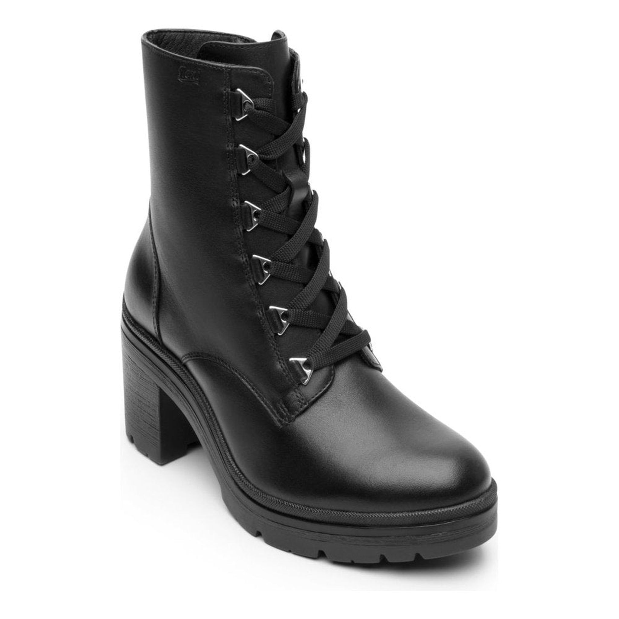 Botas Urbanas Con Tacon Mujer Flexi 119607 Negro Cierre Lat.