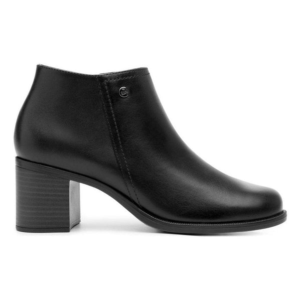 Botin Negro Flexi Con Tacon Para Mujer Urbanos 109219 Cierre