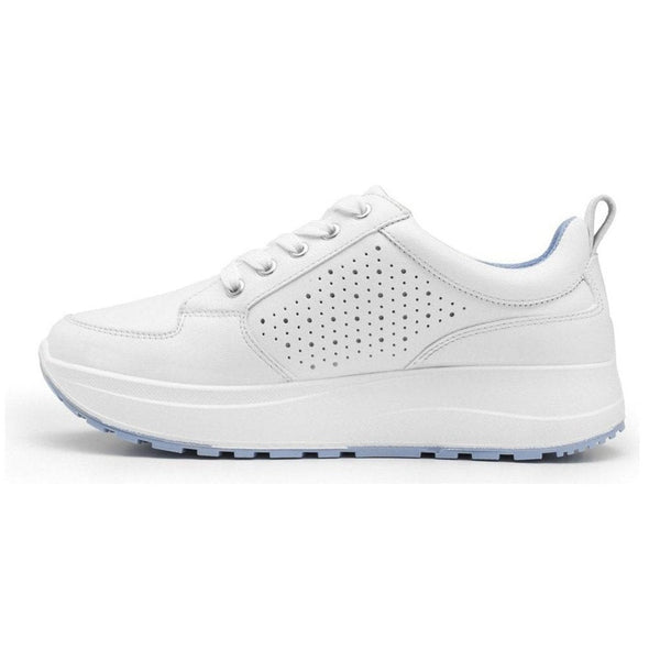 Tenis Urbanos Sneakers Blanco Mujer Plataforma 117205 Flexi