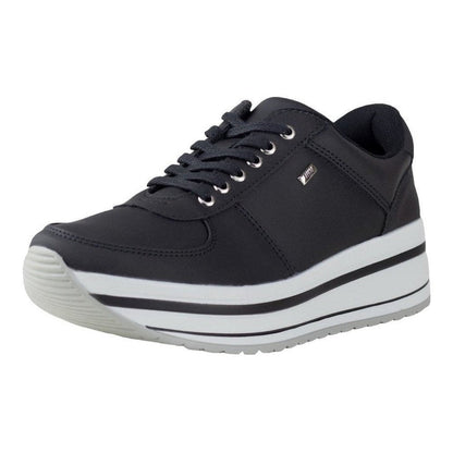 Tenis Para Mujer Flexi Urbano Plataforma 101001 Negro +4.5a