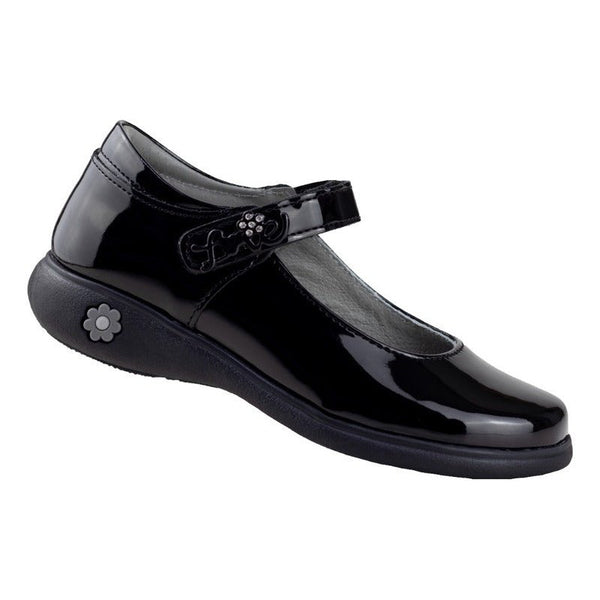 Zapato De Niña Charol Escolares Karsten 18801-5a Negro Moda~