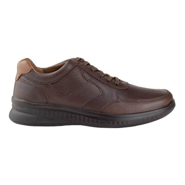 Zapato Hombre Oxford Flexi Piel 408204 Chocolate Suela Liger