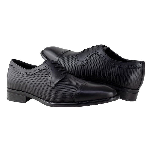 Zapato Oxford Vetir Hombre Gino Cherruti Punteado 2606 Negro