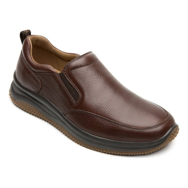 Zapato Slip On Flexi Para Hombre 410703 Nogal Tipo Graneado