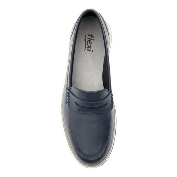 Mocasínes Casuales Flexi Para Mujer Estilo 119303 Azul