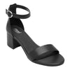 Sandalia Casual De Tacón Mujer Flexi 106411 Negro Mate Moda