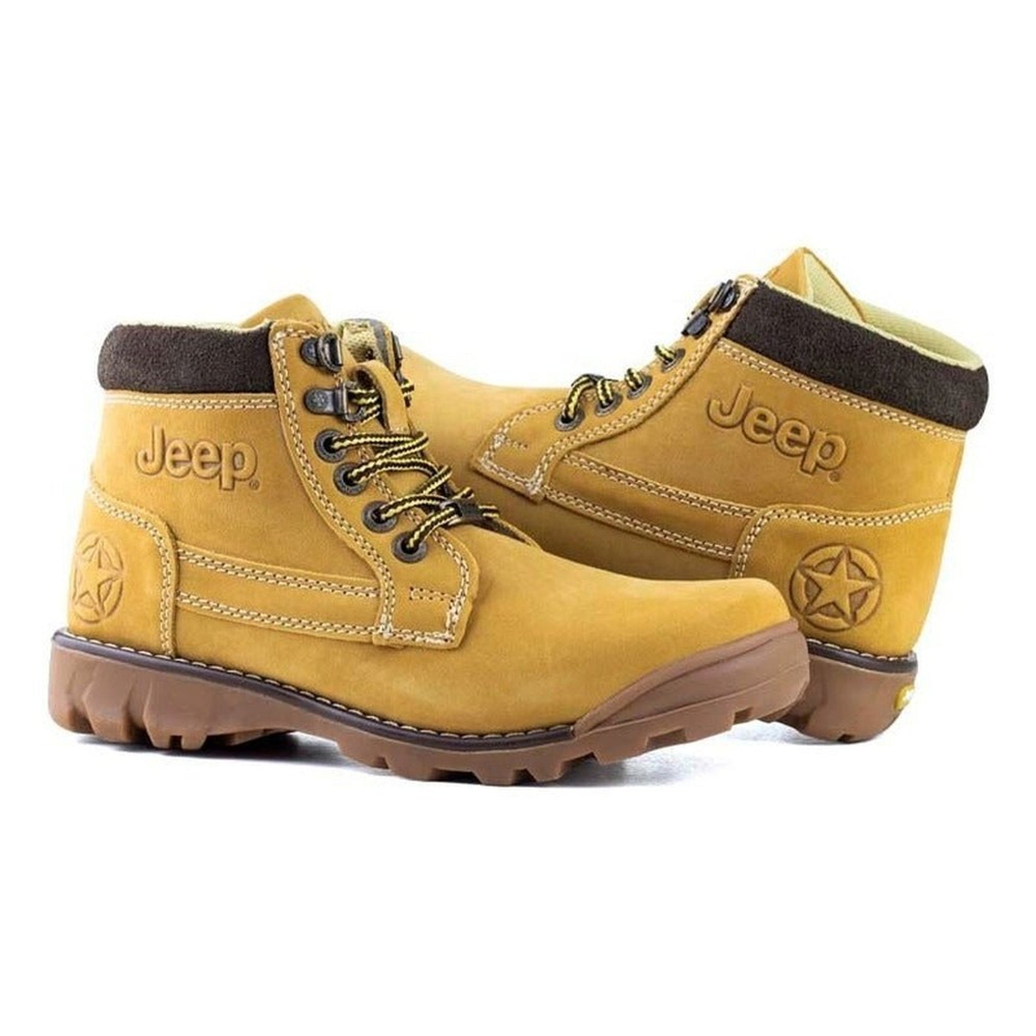 Jeep Hombre Botas Modernas 1950 Miel 100% Originales!!