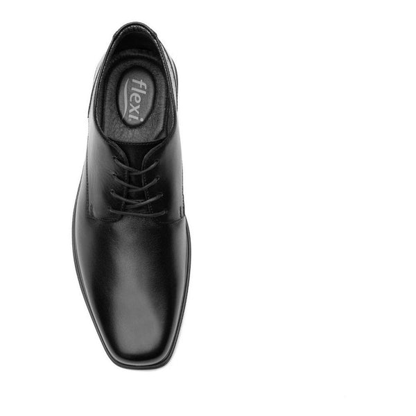 Zapato Derby De Hombre Walking Soft Flexi 406401 Negro